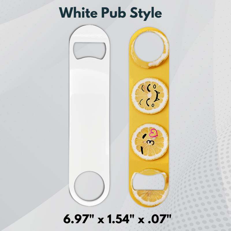 Sublimation blanks Bottle Opener Blanks | Print 2 Sided |Silver |White | by INNOSUB USA