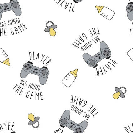 Nursery Flannel - Player Has Joined The Game