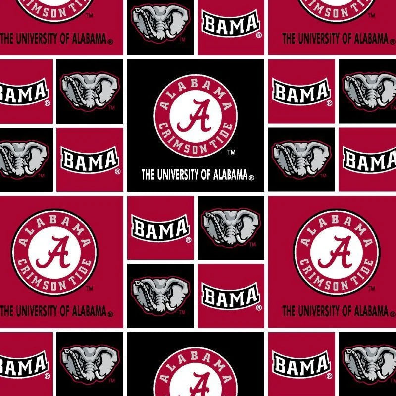Alabama Crimson Tide - Geometric Boxes (3-Yard Pack)