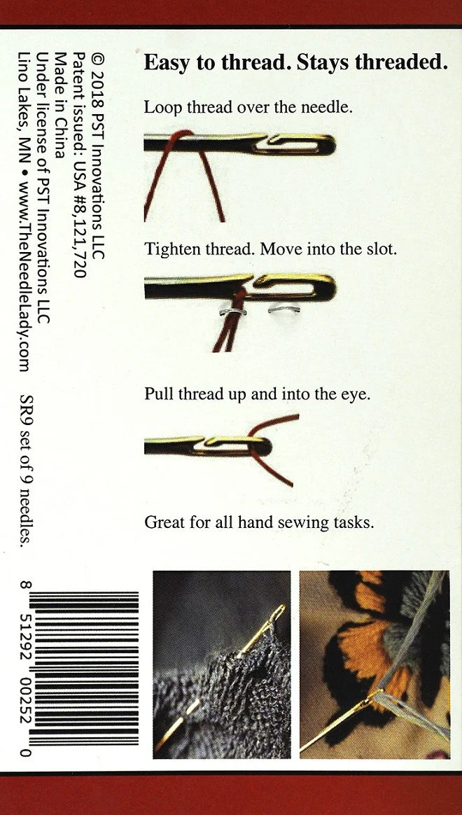 The Needle Lady's Side Threading Needles 9pcs