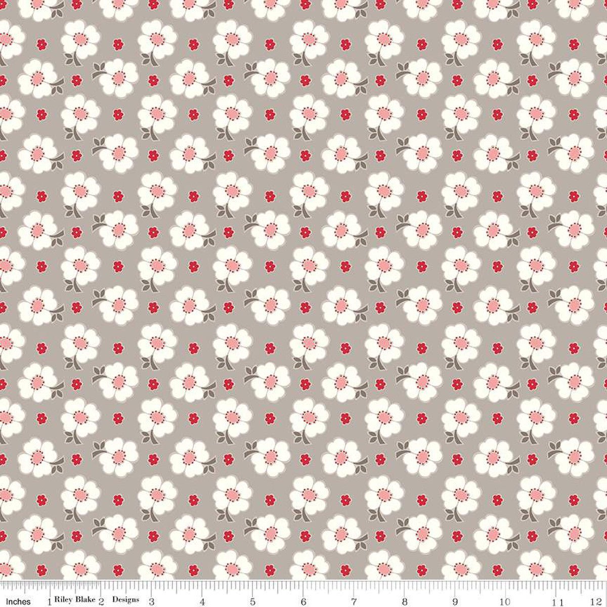 Bee Vintage, Riley Blake Fabrics - Isabell Pewter Floral