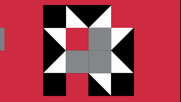 Half-Square Triangle Quilt Block Design Deck