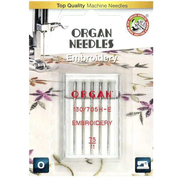 ORGAN Embroidery Needle 75/11 #C15X1E-11