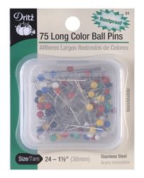 Long Color Ball Pins #D31