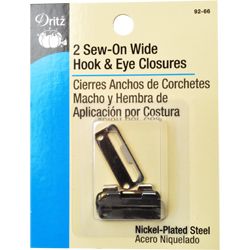 Sew-On wide Hook & Eye Closure #D92
