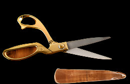 Heavy Duty Gold Plated Shears #H1001HG