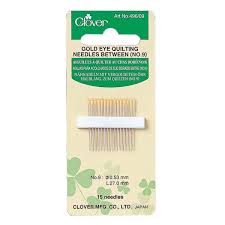 Gold Eye Quilting Needles # 9