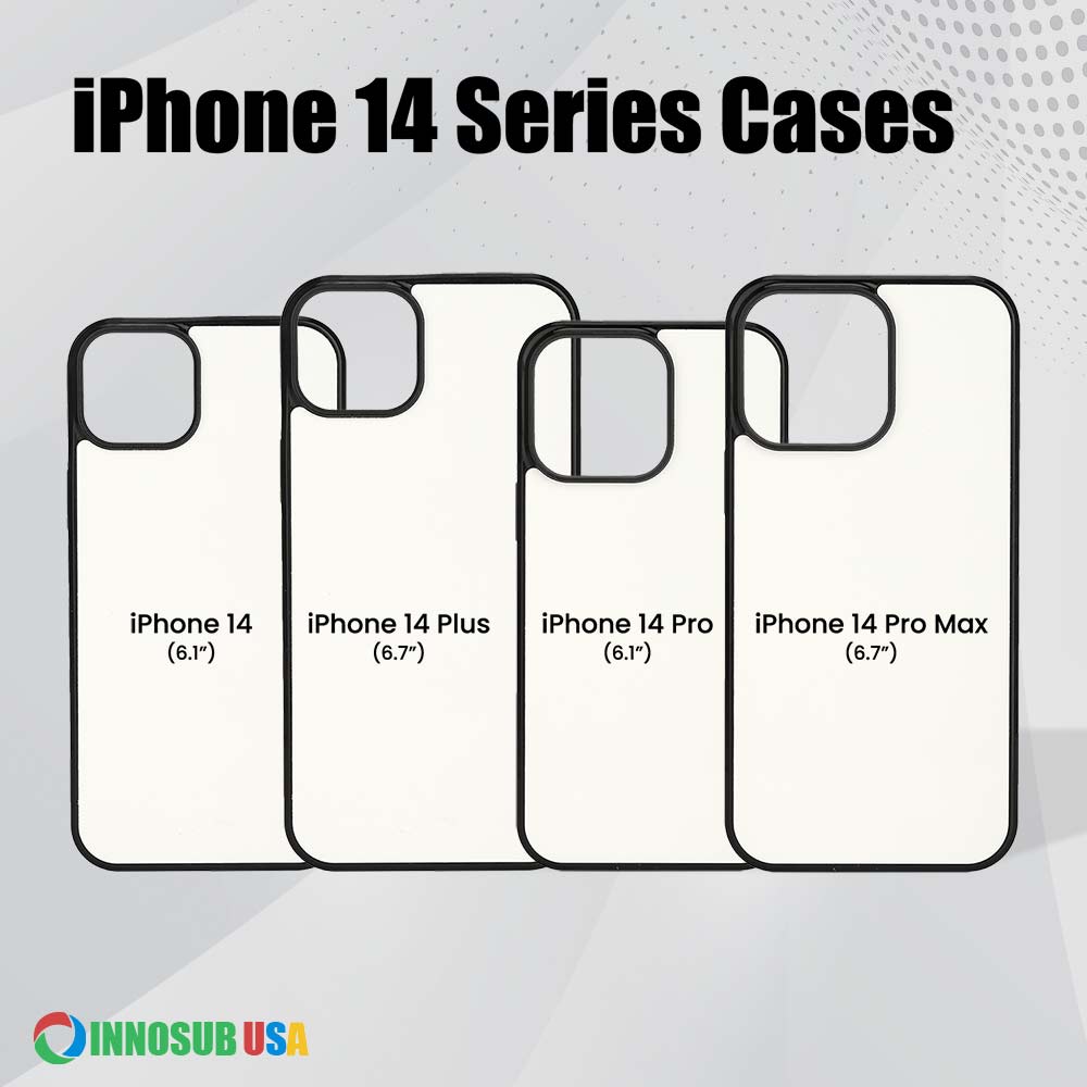 Sublimation Phone Rubber Cases for iPhone 16/15/14/13/12/11 | Aluminum Insert