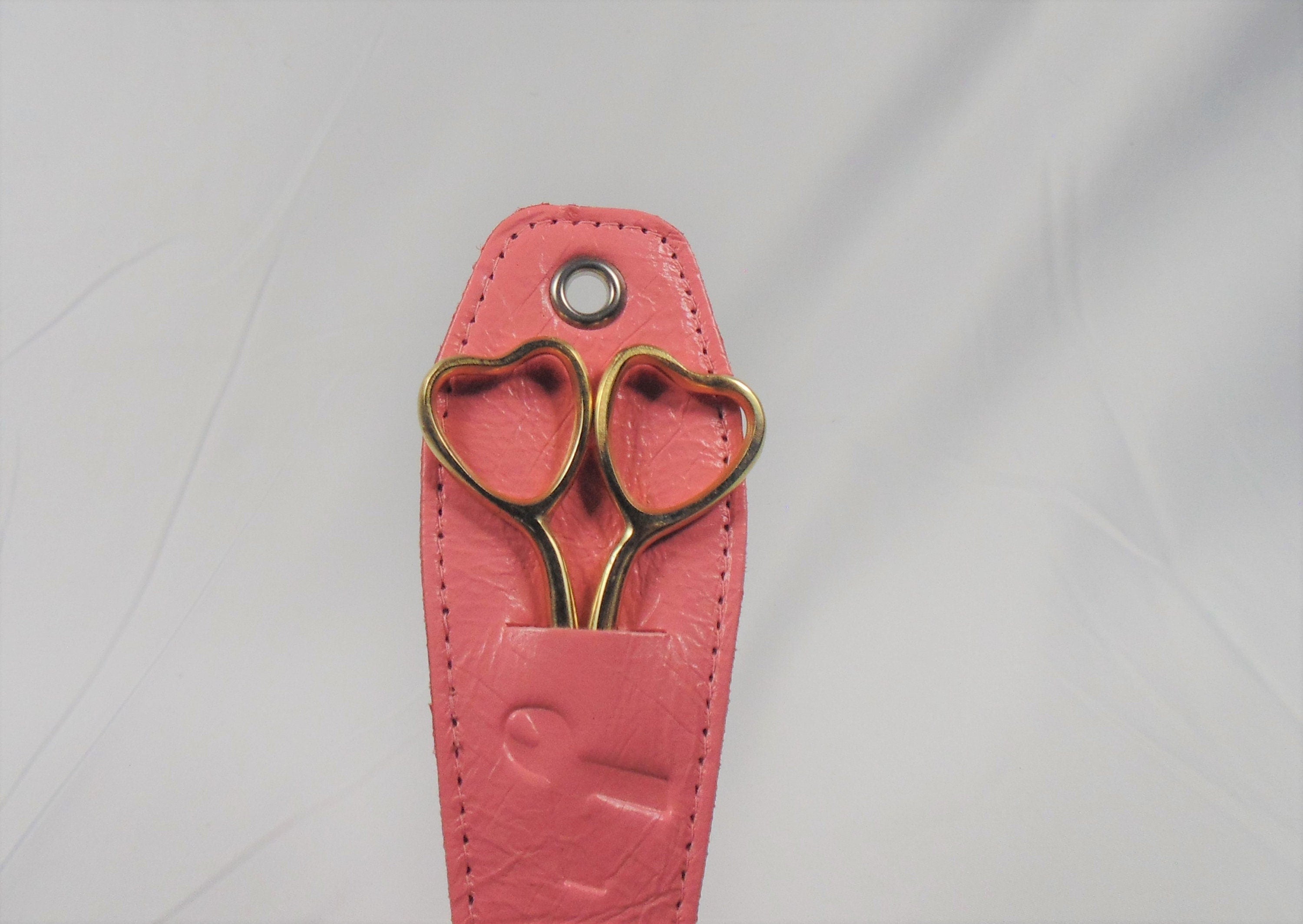 Needle Point Scissor Heart themed 3.5" inches (Handmade)