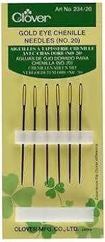 Gold eye Chenille Needles #20