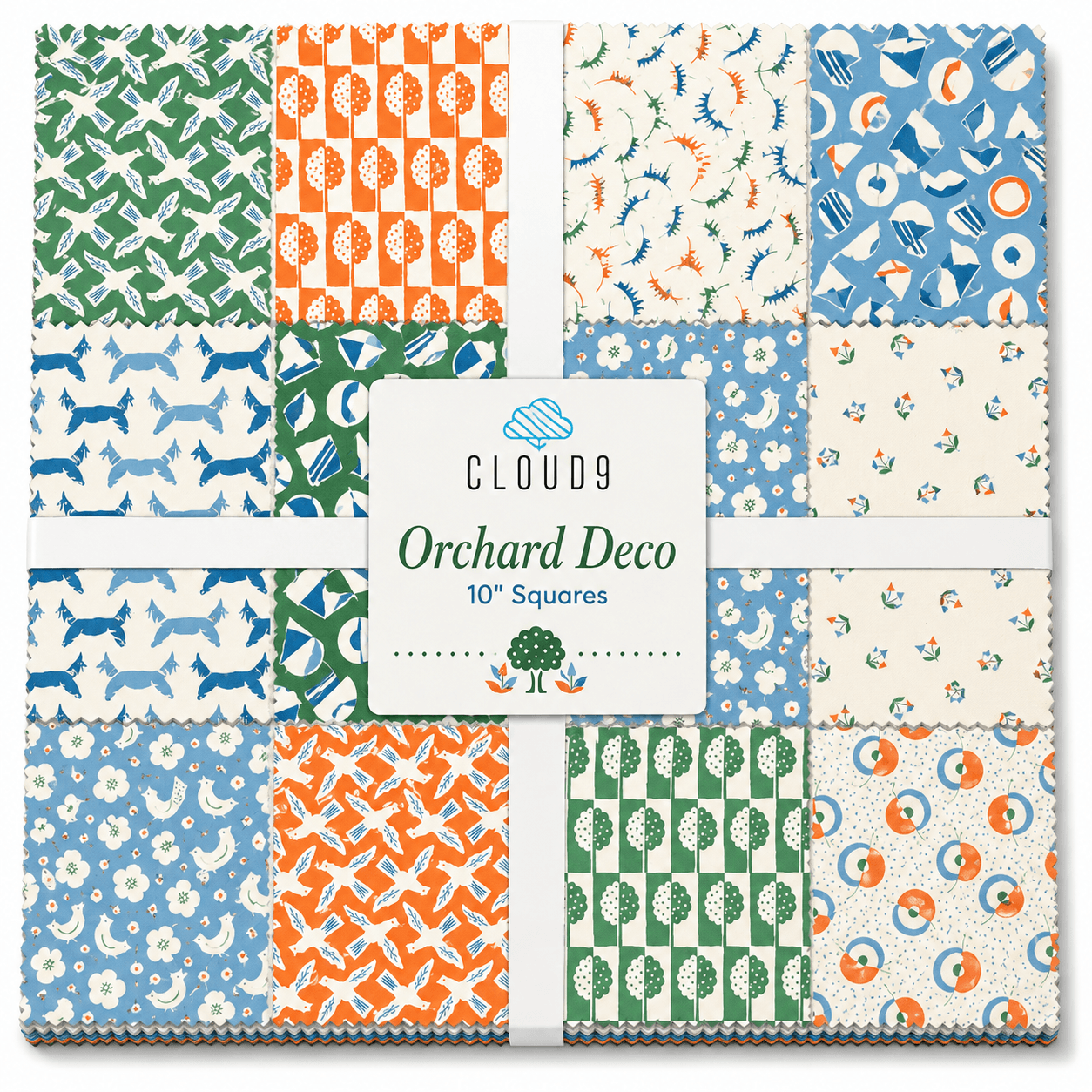 Orchard Deco by Cloud9 - 10" Squares (42 Squares)