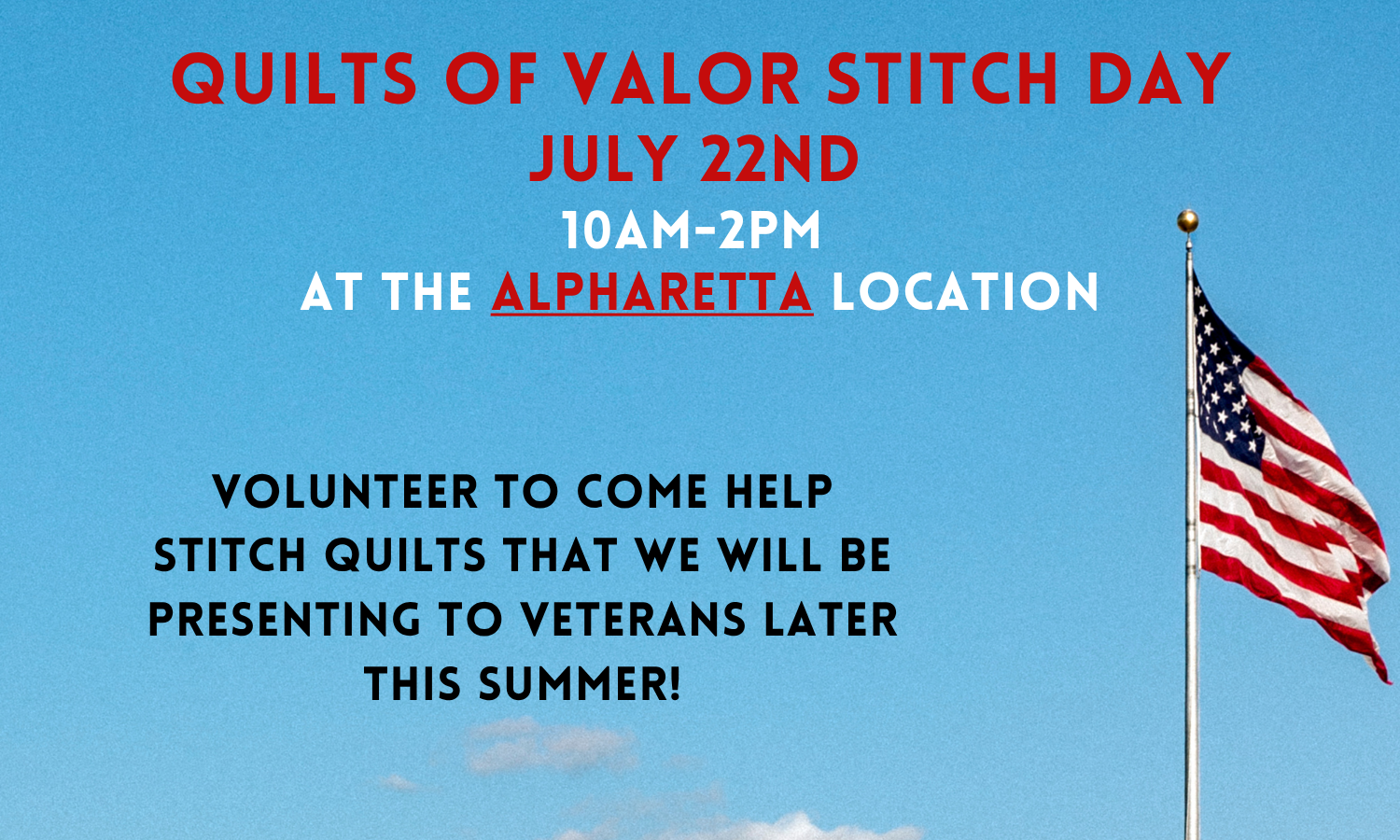 Quilts of Valor Stitch Day 7/22