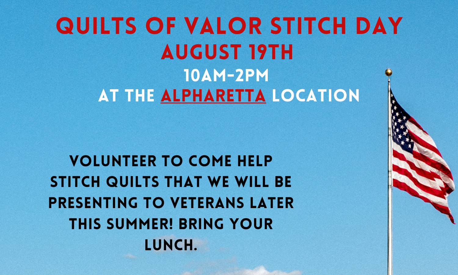 Quilts of Valor Stitch Day 8/19