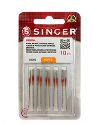 Universal (Sharp Point) Needle, Singer Red Band 80/12 # S2020-12-10P