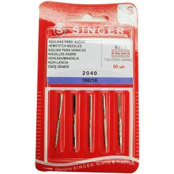 Hemstitch Needle, Singer 100/16 #S2040-16