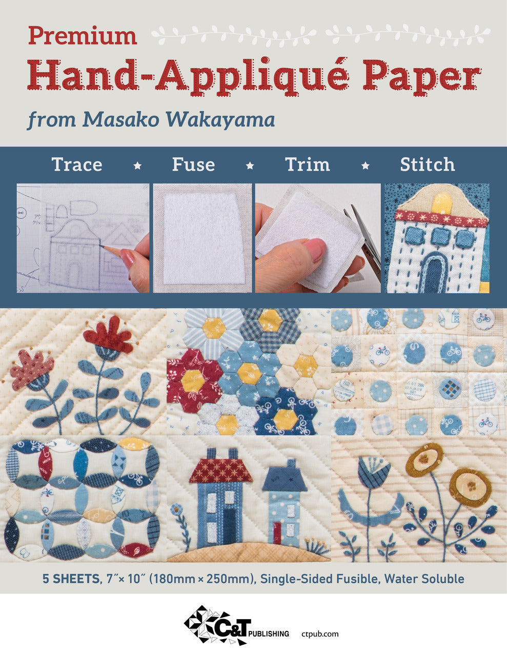 Premium Hand-Appliqué Paper from Masako Wakayama
