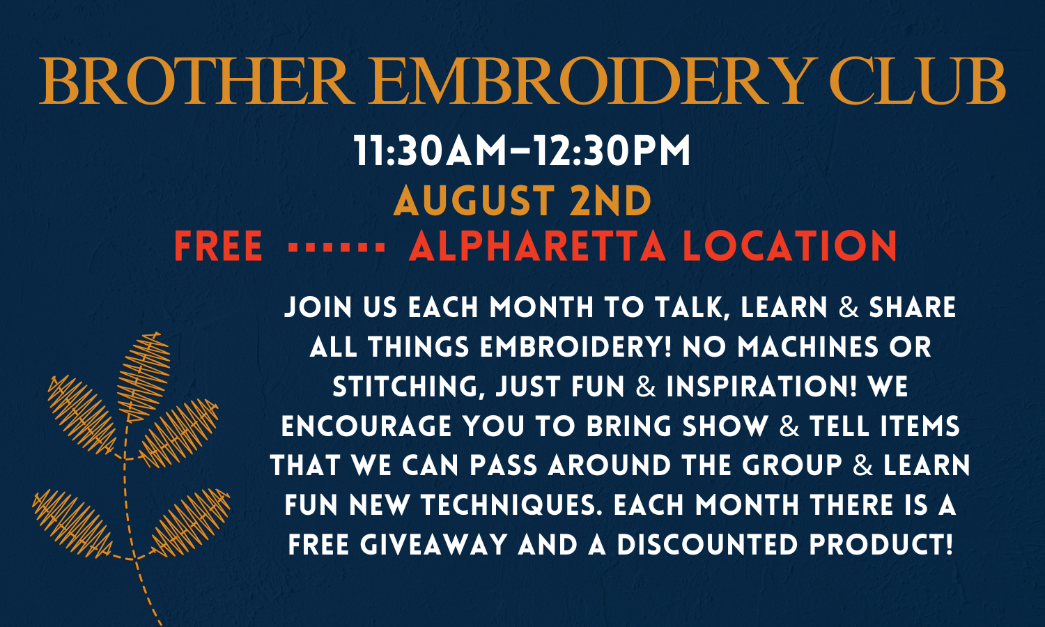Brother Embroidery Club 8/2