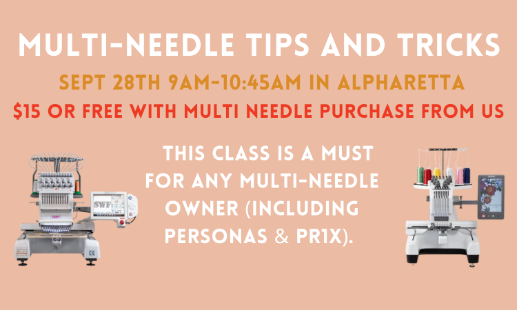Multi Needle Tips & Tricks 9/28