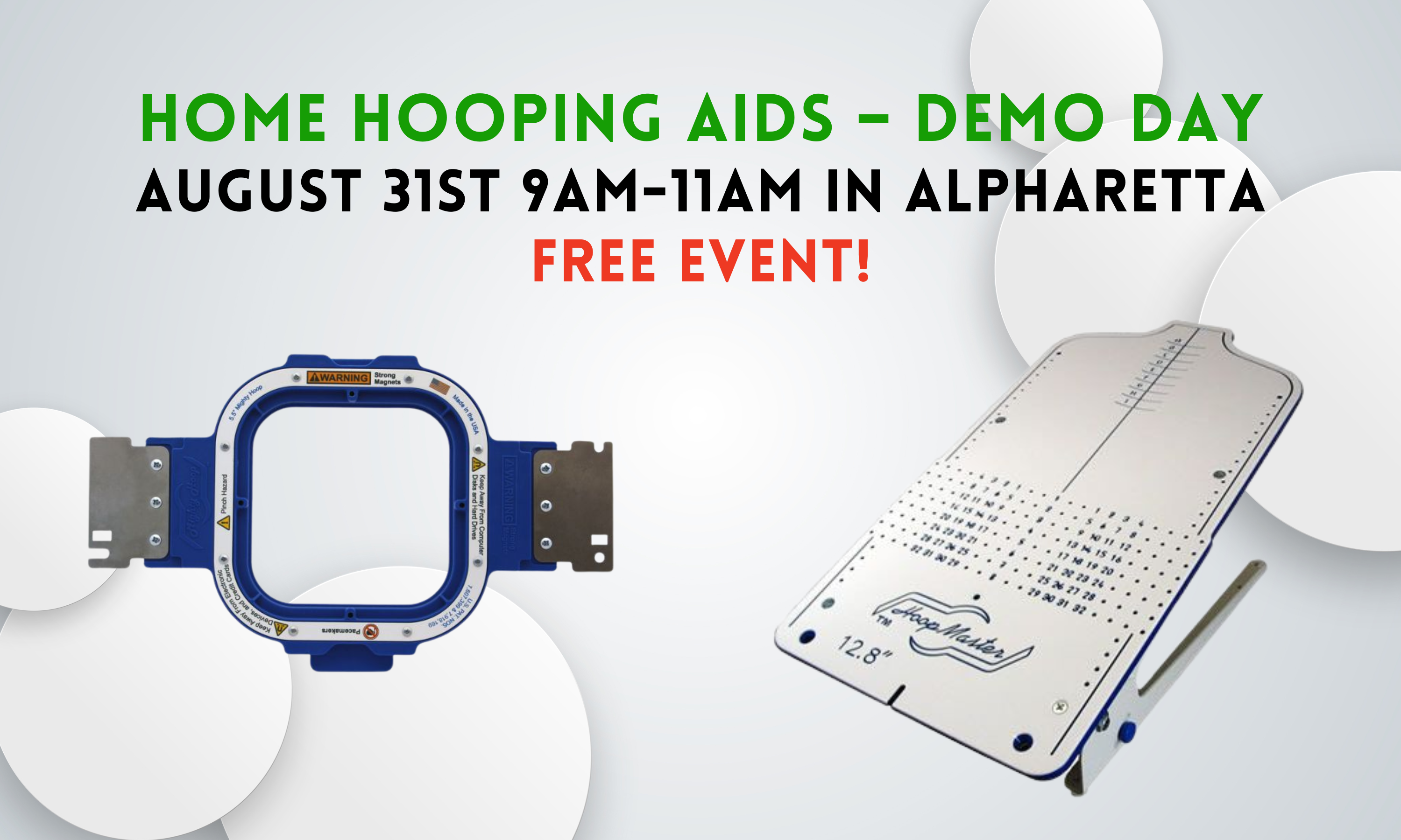 Home Hooping Aids – Demo Day 8/31
