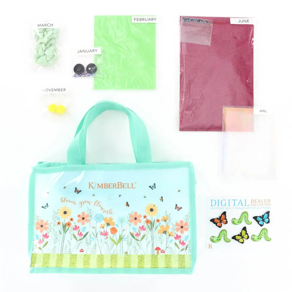 2025 Kimberbell Embroidery Club: Wallflower Mystery Quilt Embellishment Kit