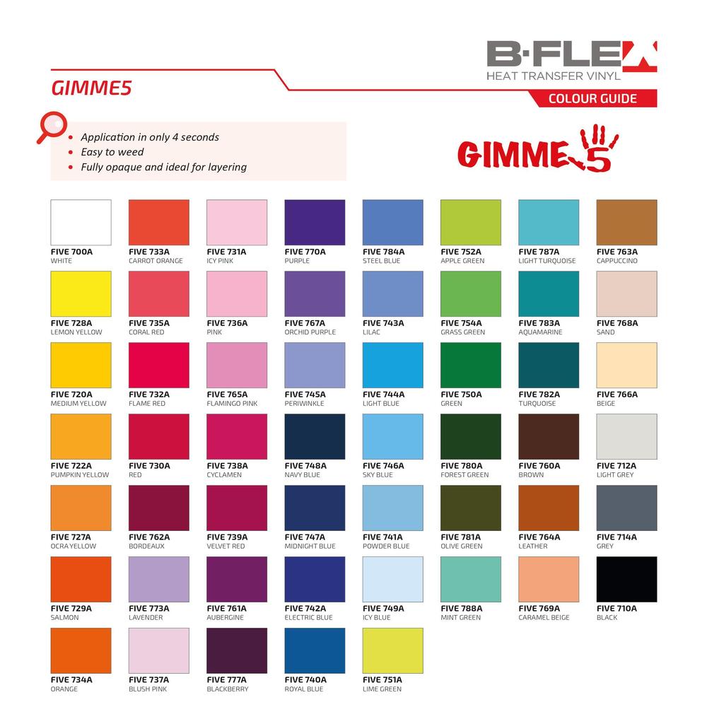 B-Flex Gimme5 - 15"x12" SHEET