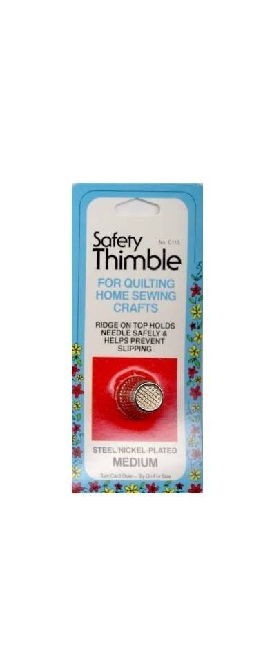 Nickel Plated Safety Thimble SZ Medium