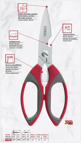 Finny 81620 All Purpose Scissors 8"