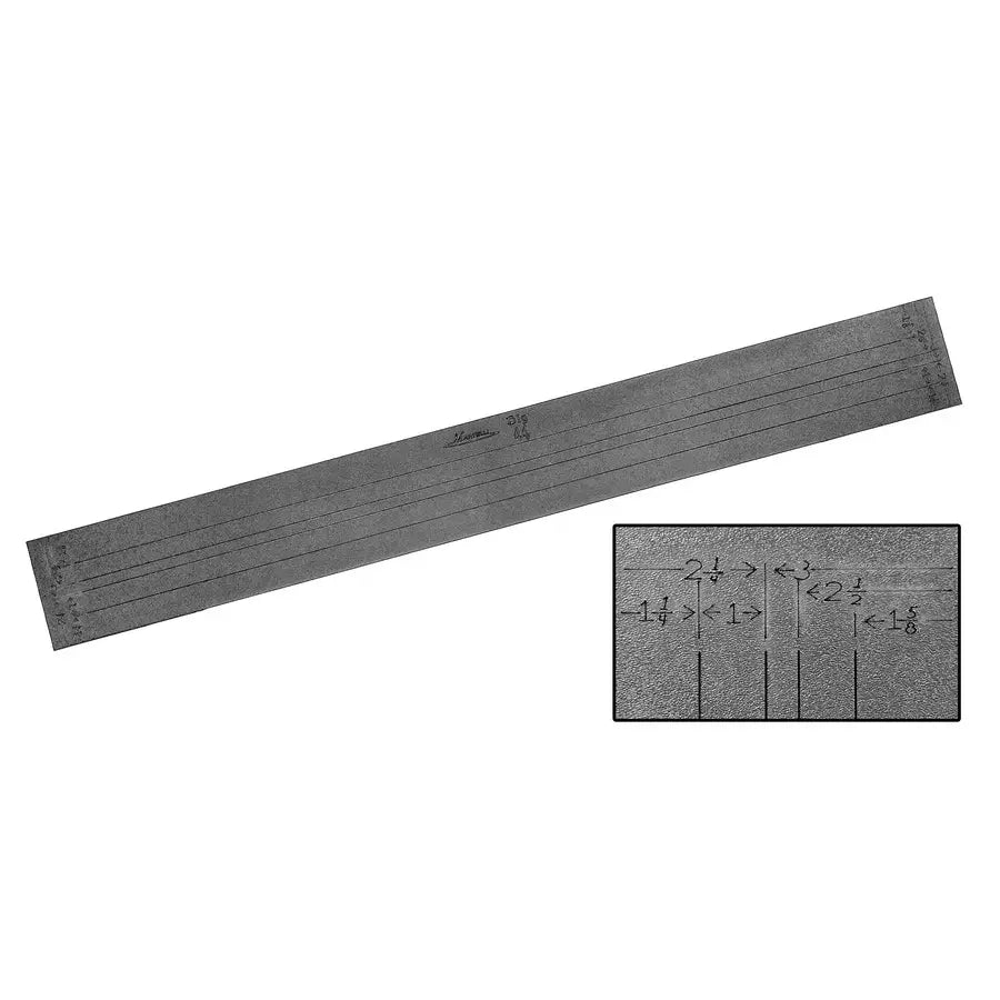 Martelli 44" Strip Ruler 9" Slots