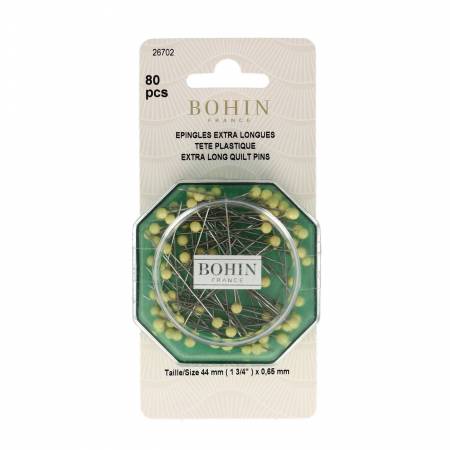 Yellow Head Quilting Pin Size 28 - 1 3/4in 80ct