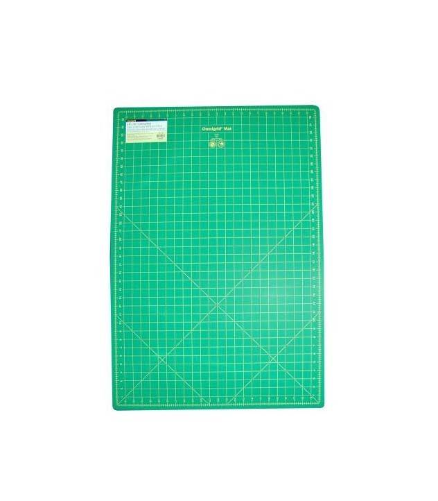 Cutting Mat Omnigrid Green with Yellow Grid 24in x 36in
