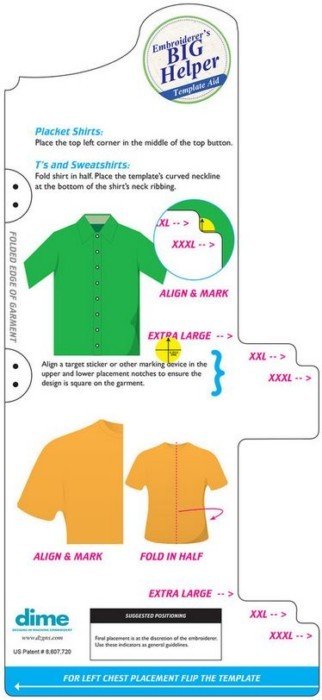 Embroiderer's BIG Helper - XL, XXL, and XXXL