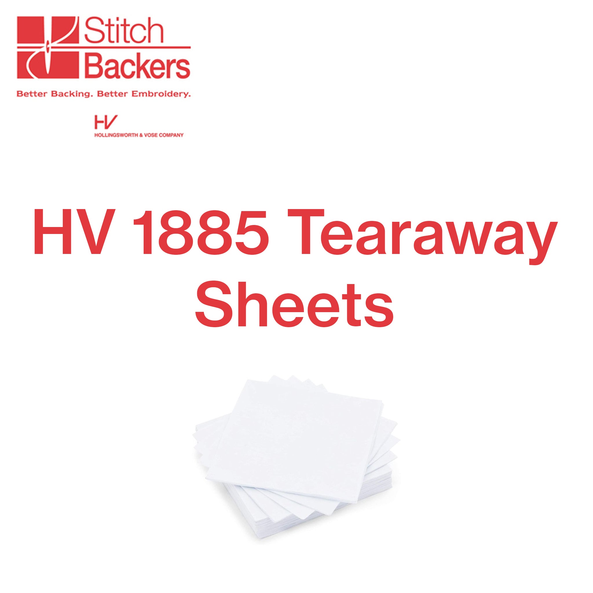 HV 1885 Soft Tearaway 1.8oz Sheets