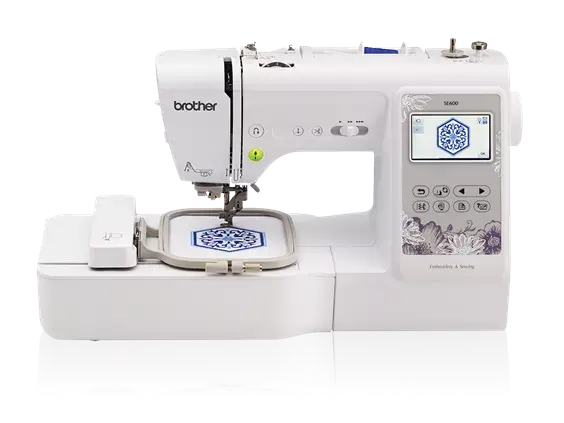 Brother SE600 Computerized Sewing and Embroidery Machine 4"x4"