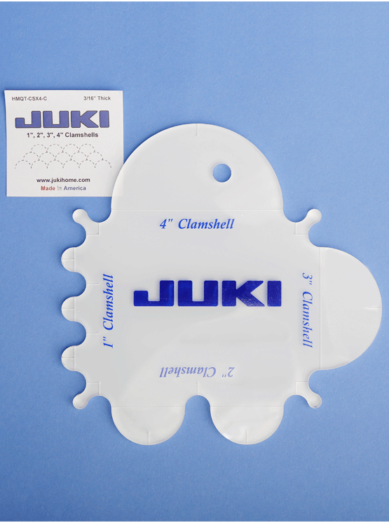 Juki Clamshell Ruler 3/16 Thick 4"