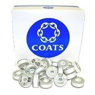 Coats Polyester Astra L-120 Prewound Bobbins White (10pk)