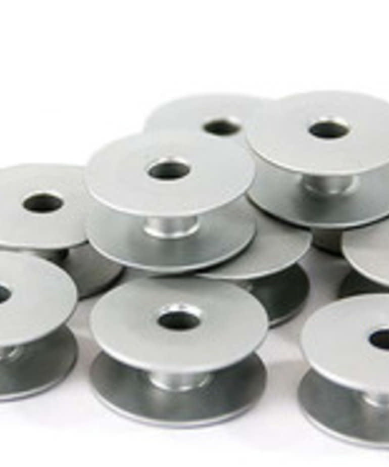 Grace M-Class Lightweight Metal Aluminum Bobbins 10Pk for Qnique, Block Rocket 14+15, 21"and Brother Dream Quilter DQLT 15" Longarm Quilting Machines