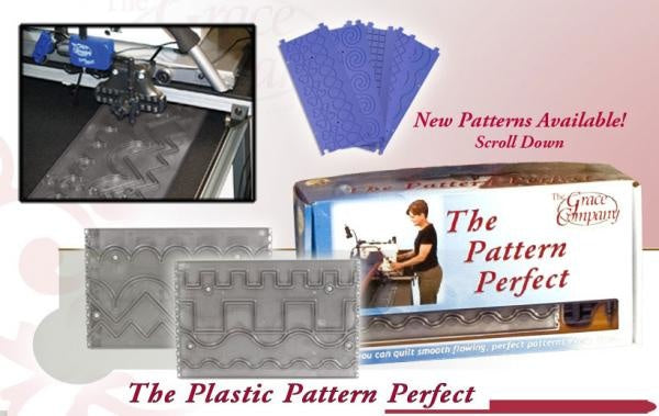 ACC-01-12545 or GC-PP-01 Basic Set: Plastic Pattern Perfect: 10 Templates, 8 Designs, with 4 Patterns on Each Side +Pen Stylus for Frames with Table Inserts
