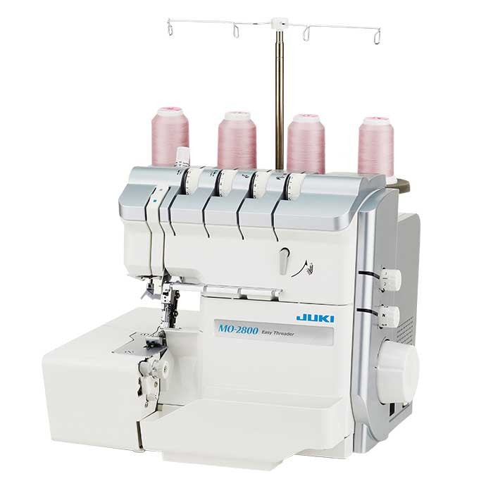Juki MO2800 2/3/4 Air Threading Overlock with Differential Feed and Rolled Hem