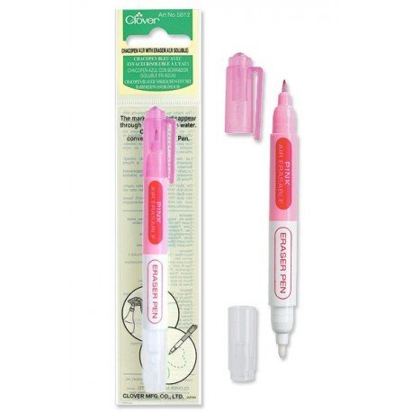 Chacopen Pink Air Erasable Dual Tip Pen With Eraser