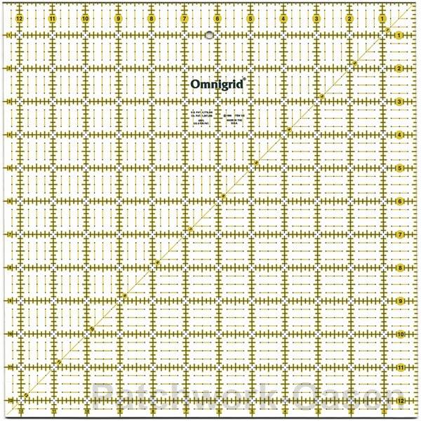 Omnigrid Ruler 12 1/2in x 12 1/2in