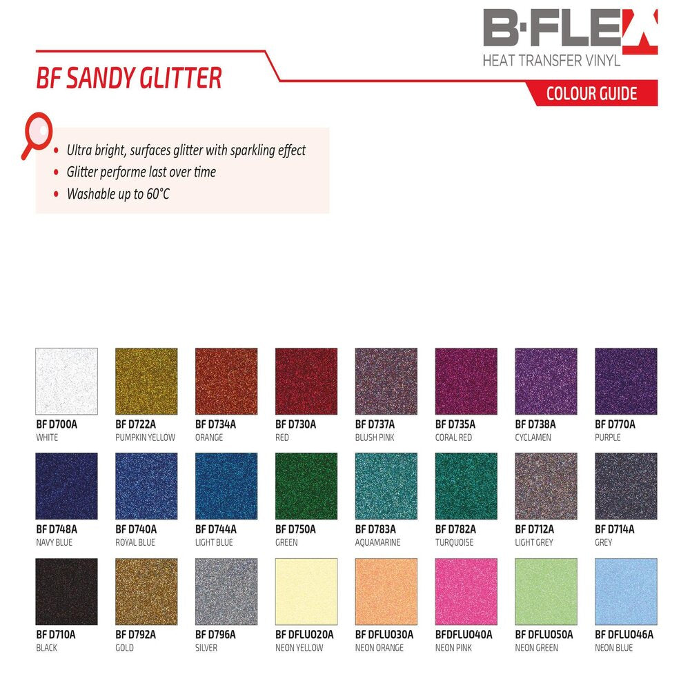 B-Flex Sandy Glitter - 20"x12" SHEET