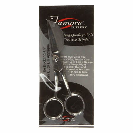 Famore Duckbill Applique Scissor 4-1/2in