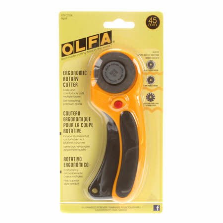 OLFA 45mm Deluxe Ergonomic Rotary Cutter