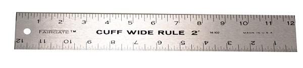 Fairgate 12" x 1 1/4" Cuff Width Ruler